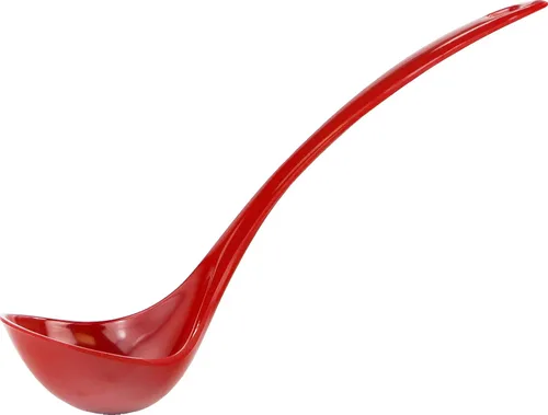 Miniatura 3 de Reston Lloyd Cucharón de melamina para sopa de cocina, utensilio de alta calidad con mango ergonómico resistente al calor, plástico duradero sin Rojo