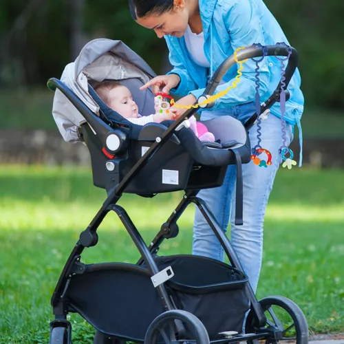 Miniatura 7 de Correas de juguete para bebé, correas de juguete de silicona para cochecito, correas de seguridad de juguete para juguete, correas para taza