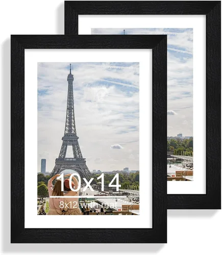 Miniatura 82 de Hongkee - Juego de 2 marcos de fotos, HK042515-MD5.5X8.5-BK(2PK)