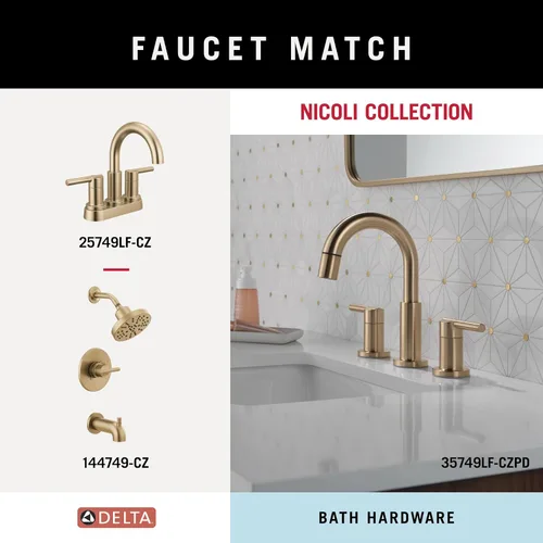 Miniatura 4 de Delta Soporte de papel higiénico giratorio Bronce champán Soporte de pared Accesorios de baño Nicoli