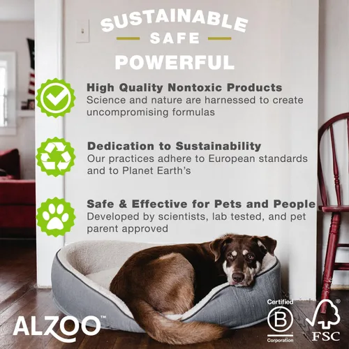 Miniatura 6 de ALZOO Removedor de manchas y olores, levanta y disuelve rápidamente las manchas de mascotas y ayuda a eliminar olores, ingredientes activos 100% a