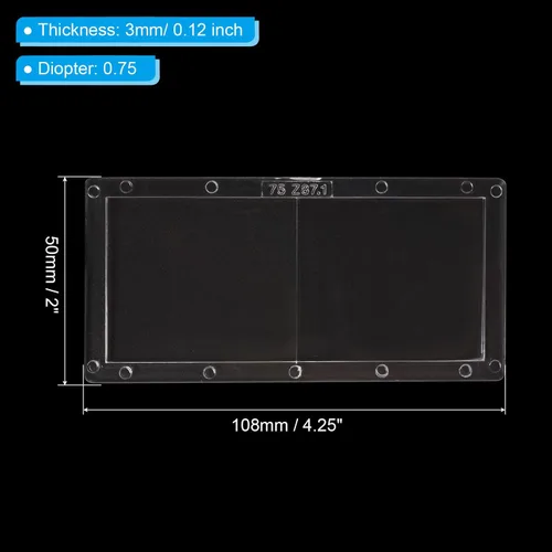 Miniatura 2 de PATIKIL Lente de la soldadura de la ampliación, lente de aumento de la dioptría de la PC 0,75 para el casco de soldadura