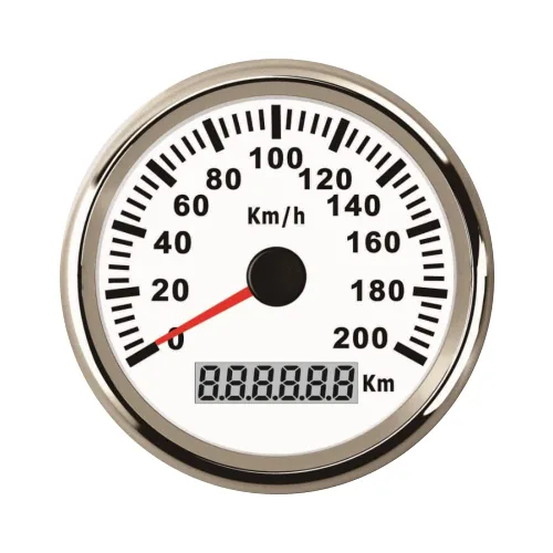 Miniatura 7 de ELING Nuevo universal 3.346 in velocímetro odómetro medidor de velocidad 74.6 mi/h para coche camión motor auto con retroiluminación roja 12V/24V