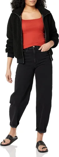 Miniatura 4 de Tienda Essentials Camiseta de tirantes de cuello cuadrado ajustada para mujer, paquete de 2