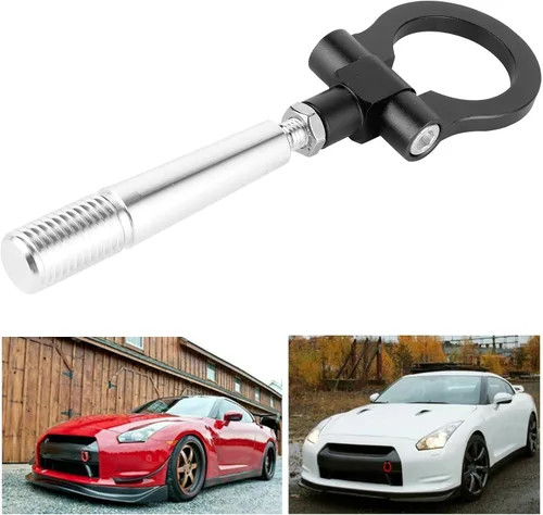 Miniatura 4 de Gancho de remolque, gancho de remolque para JDM con tornillo para pista de carreras, anillo de remolque para GTR R35 370Z 2009 en adelante para Juke