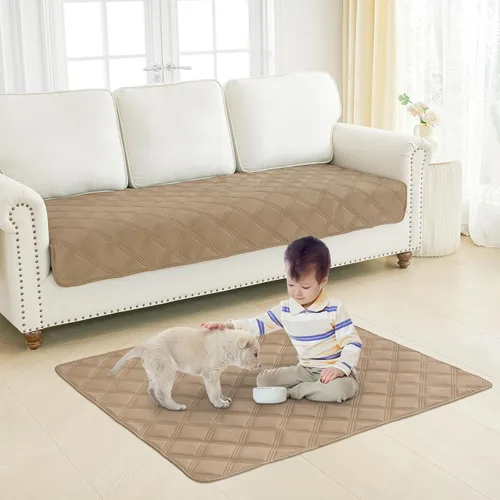 Miniatura 7 de Smiry Manta Impermeable para Cama de Perro 30x53 pulgadas, Manta Suave Reversible para Mascotas, Funda de Sofá Lavable a Prueba de Fugas para Gatos