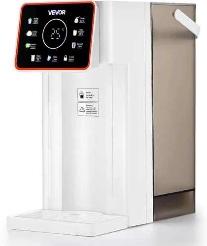 VEVOR Dispensador de agua caliente instantáneo, dispensador de agua hirviendo para encimera con 6 temperaturas ajustables y 7 volúmenes de agua,