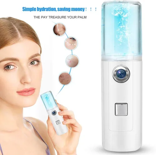 Miniatura 8 de Rociador facial, rociador cosmético, rociador USB, rociador frío, 0.7 fl oz para pulverizador de niebla de piel, pulverizador facial de agua