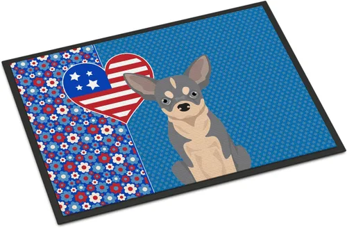 Miniatura 17 de Caroline's Treasures WDK5119JMAT Airedale Terrier USA - Tapete para interiores o exteriores, 24 x 36 pulgadas, tapete para puerta delantera
