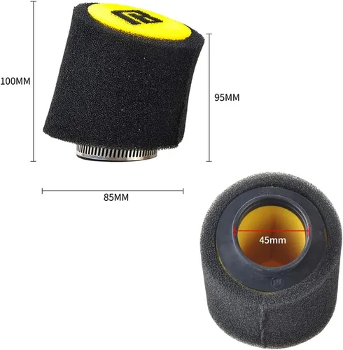Miniatura 2 de Filtro de aire de espuma NIBBI, filtro de aire de alto rendimiento de 35 mm universal para motocicleta, limpiador de entrada para go kart, motoneta
