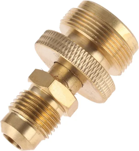 Adaptador regulador de tanque de propano portátil de 1 libra, conexión a rosca hembra de 3/8 pulgadas, piezas de estufa de parrilla de camping