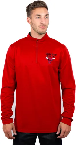 Miniatura 2 de Ultra Game Camiseta oficial de la NBA de manga larga con cremallera corta para hombre Color del