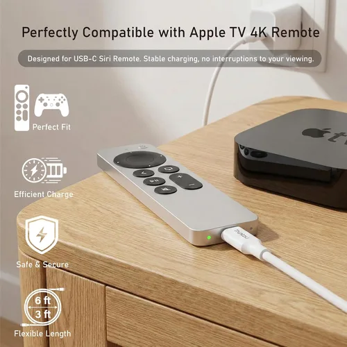 Miniatura 4 de Cable USB A a USB C de 6 pies, cable de carga rápida de 60 W compatible con iPhone 17/17 Pro Max/16/16e/16 Plus/15 Pro Max, Samsung Galaxy Blanco