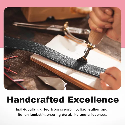 Miniatura 3 de VP Leather Martin I Collar – Stylish Adjustable Neck Collar for Men & Women - Top Grain Leather & Soft Lambskin, Fashionable Design w/Nickel Plated