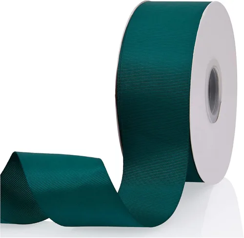 Miniatura 110 de Cinta de grogrén de doble cara de color liso azul bebé de 1-1/2 pulgadas x 50 yardas para envolver regalos, bodas, fiestas, manualidades, lazos