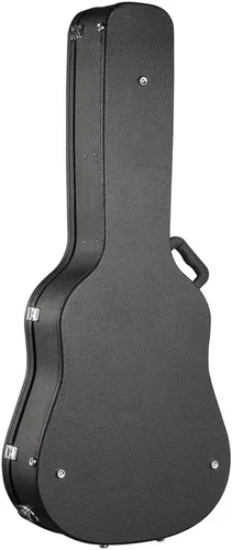 ZeHuoGe Guitar Cases Hard Shell for Acoustic Guitars, Blakc Wooden Case for 41" Acoustic Guitar Wooden Hard Shell Case Lockable (For Acoustic Guitar)