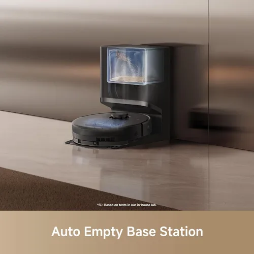Miniatura 4 de Mova E30 Pro Plus Robot Aspirador, 19000Pa de succión, cepillo DuoRoller anti-enredos, autovaciado de 90 días sin manos, cepillo lateral extensible