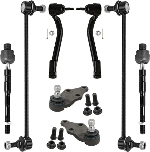 Detroit Axle – Kit de suspensión delantera para Hyundai 2013-2018 Santa Fe 2 enlaces de barra de estabilizador 4 varillas de amarre interiores y
