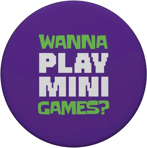 Miniatura 3 de Wanna Play Mini Games? Retro Arcade Gamer Monkey PopSockets Adhesive PopGrip