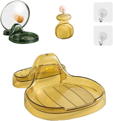 Miniatura 2 de Espátula de cocina multifunción, soporte multifunción para espátulas de cocina con soporte para tapa, soporte de cuchara de plástico de grado Negro