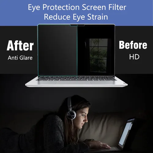 Miniatura 7 de KEANBOLL Paquete de 2 protectores de pantalla anti luz azul para Lenovo Yoga 7 / 7i 14 Pulgadas 2-en-1 Laptop táctil (/14IML9/14AHP9/14ARP8/14IRL8)