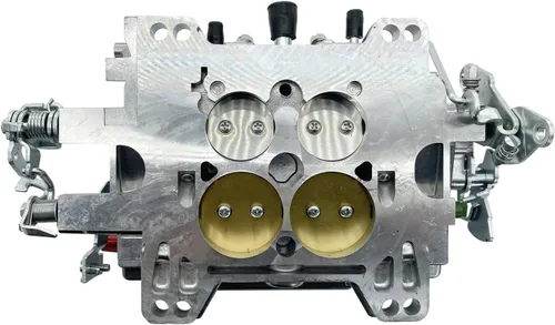 Miniatura 6 de 1805 - Repuesto de carburador de 4 barriles para carburador Thunder AVS 650 CFM con acabado satinado, orificio cuadrado (estrangulador manual)