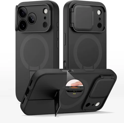 Miniatura 21 de SURITCH - Funda para iPhone 17 Pro Max con cubierta de control de cámara, cubierta para cámara y soporte ajustable, compatible con MagSafe, a prueba