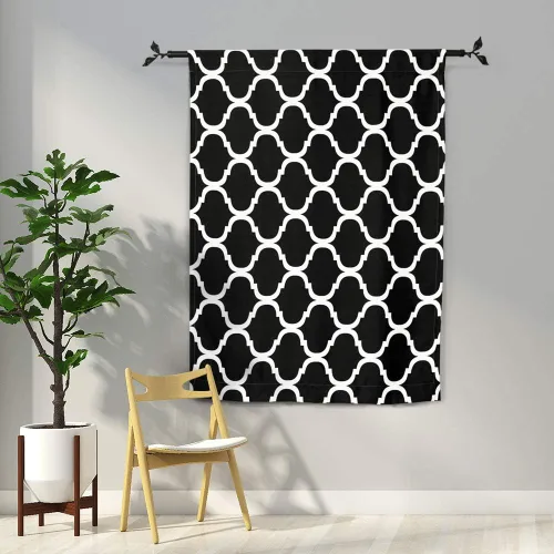 Miniatura 2 de Melodieux - Cortinas de bolsillo de moda marroquí para cocina, cafetería o baño, pequeñas ventanas