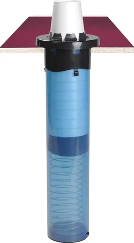 Miniatura 10 de San Jamar Sentry Dispensador de Vasos Empotrado en Mostrador para Vasos de 8-44 Oz con Palanca Ajustable para Restaurantes, Comedores y Comida