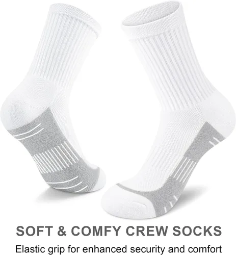 Miniatura 5 de Calcetines deportivos de compresión acolchados para mujer, 5 pares