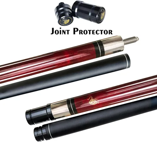 Miniatura 3 de Tai ba cues Palo de billar, punta de cuero multicapa de 13 mm, 58 pulgadas, envoltura de lino, palo de billar profesional de madera dura de arce B1
