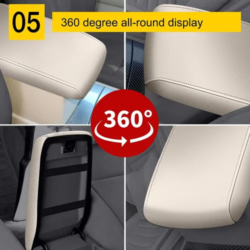 Miniatura 4 de AOMSAZTO Cubiertas de consola central para Toyota Highlander 2008-2014, fundas para reposabrazos para Toyota Highlander, color beige