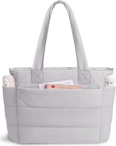 Miniatura 11 de Bolso de mano acolchado para mujer, bolso grande de enfermera, bolso de hombro con cremallera para trabajo y viajes