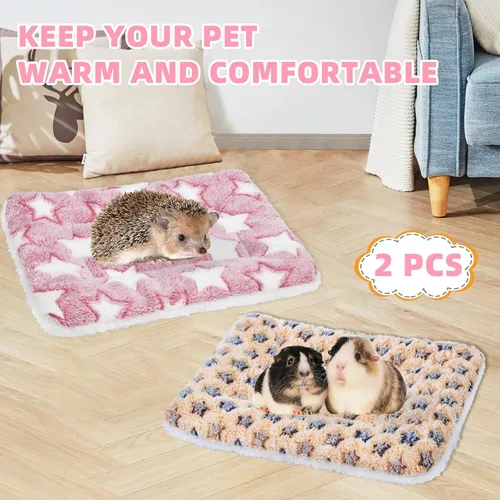 Miniatura 6 de YedsIntu 2 Piezas Cama de Conejo, Almohadón Lavable para Conejos Pequeños, Almohadón Cálido para Animales Pequeños, Almohada de Cama para Conejo