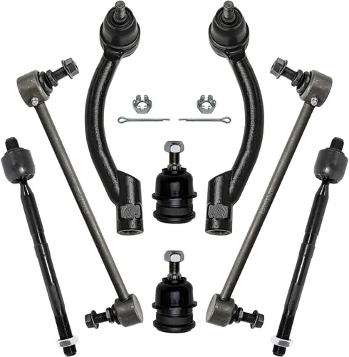 Miniatura 239 de Detroit Axle – Kit de suspensión delantera para Hyundai 2013-2018 Santa Fe 2 enlaces de barra de estabilizador 4 varillas de amarre interiores