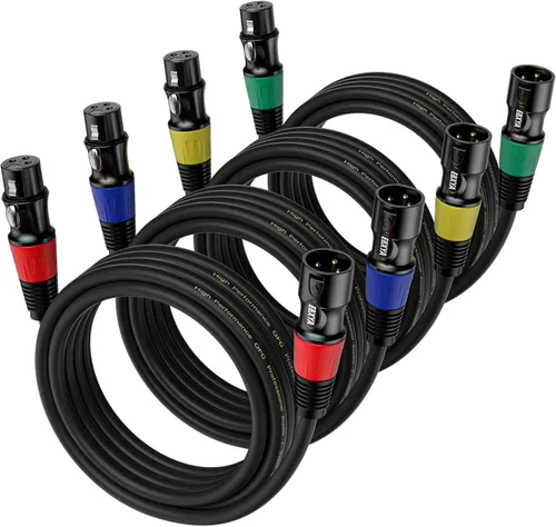 Miniatura 13 de EBXYA - Cables XLR 1,5 m 6 Pack - Cable de micrófono XLR macho a hembra 3 pines balanceado
