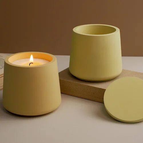 Miniatura 4 de Juego de Moldes para Velas con Tapa y Caja de Almacenamiento, Moldes de Vaso para Velas de Silicona Creativos, Moldes de Botella de Hormigón