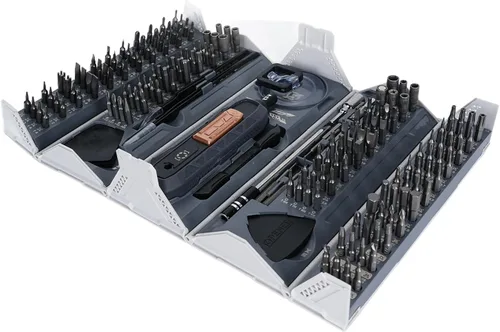 Juego de destornilladores de precisión de 180 piezas, kit de herramientas de reparación magnética de par ajustable para electrodomésticos pequeños,