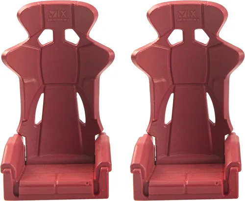 Miniatura 5 de 2 piezas Vgoohobby de plástico RC juguete asiento de coche simulación RC silla oruga accesorios compatibles con Traxxas TRX-4 Axial SCX10 90046 Rojo