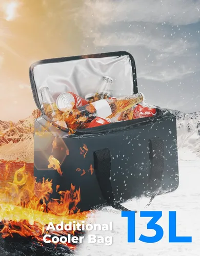 Miniatura 3 de KEMIMOTO Bolsas de Almacenamiento para ATV con Bolsa Refrigeradora, 76L Bolsas Grandes para ATV Bolsa para Portaequipajes Trasero, Bolsas Mejoradas