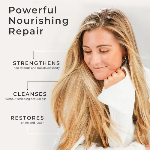 Miniatura 5 de CIBU Repair + Protect - Juego de champú y acondicionador - Seguro para cabello teñido sin parabenos y sin sulfato para mujeres, restaura el cabello