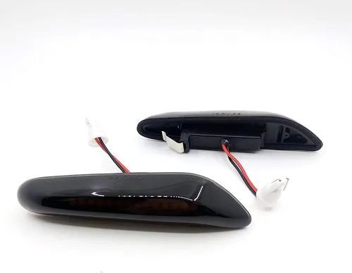 Miniatura 3 de Xinctai 2 unids lente humo ámbar LED marcador lateral luz intermitente lámpara para BMW E60 E61 E90 E91 E92 E93 E81 E82 E88 E46 E83 E84 1/3/5/X3/X1