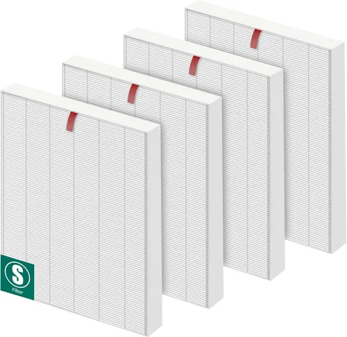 Filtro de repuesto C545 S para purificador de aire Winix C545, repuesto para filtro Winix S 1712-0096-00 y 2522-0058-00, paquete de 4 filtros HEPA