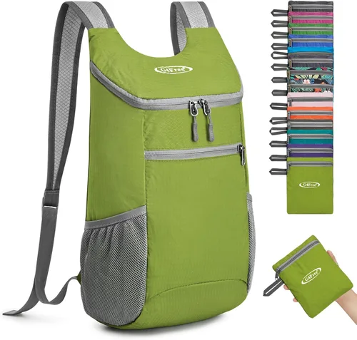 Miniatura 15 de G4Free Mochila de Senderismo Ligera y Empacable para Hombres y Mujeres Mochilas de Día de Senderismo Pequeñas Mochila Plegable para el Hombro Bolsa