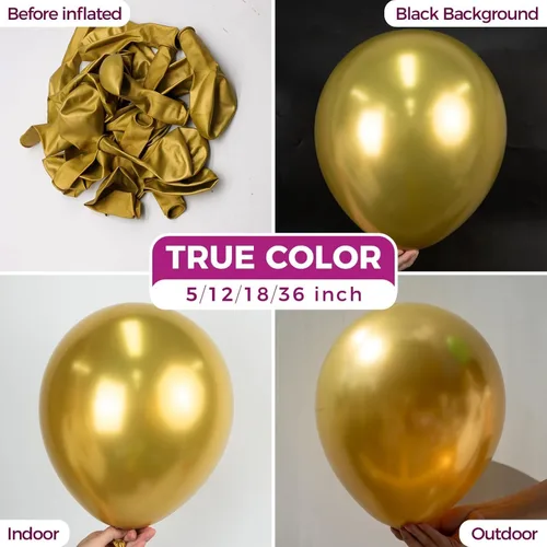 Miniatura 117 de Bezente - Globos de 5 pulgadas de látex redondos pequeños para revelación de género, despedidas de soltera, cumpleaños, bodas y aniversarios, aptos