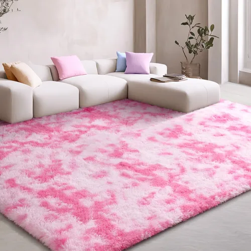 Miniatura 159 de EVOIONOS - Alfombra redonda gris para dormitorio, 5x5 pies; alfombras circulares suaves y esponjosas para sala de estar, alfombras de felpa peludas