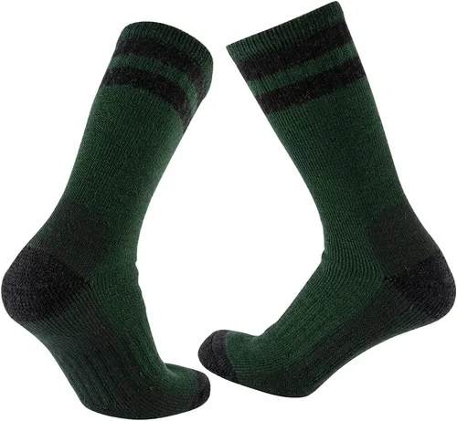Miniatura 5 de Cerebro Calcetines de lana merino para hombre, calcetines acolchados a media pantorrilla que absorben la humedad, calcetines de senderismo