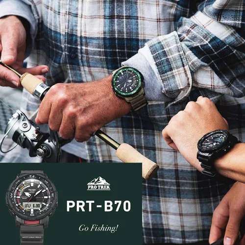 Miniatura 3 de Casio Pro Trek Bluetooth Connected Angler Line - Reloj deportivo con correa de resina para hombre