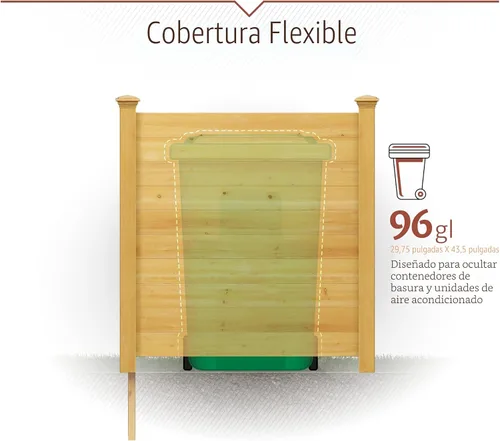 Miniatura 7 de 4 pies de alto x 4 pies de ancho (2 paneles) Enclo Premium pantalla de privacidad de madera sin excavación, ideal para pared de privacidad al aire