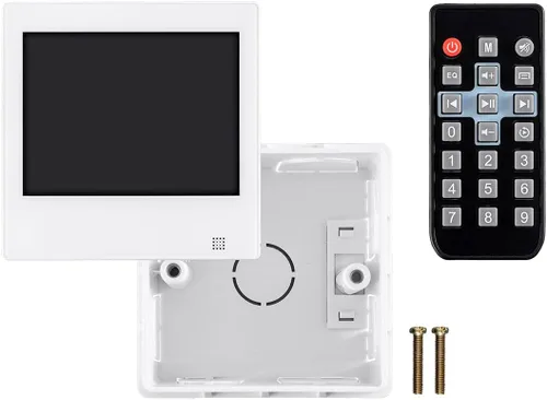 Miniatura 6 de Monoprice Amplificador de música de montaje en pared, 40 vatios, con pantalla táctil Bluetooth 4.1, nivel auxiliar de línea, radio FM y control